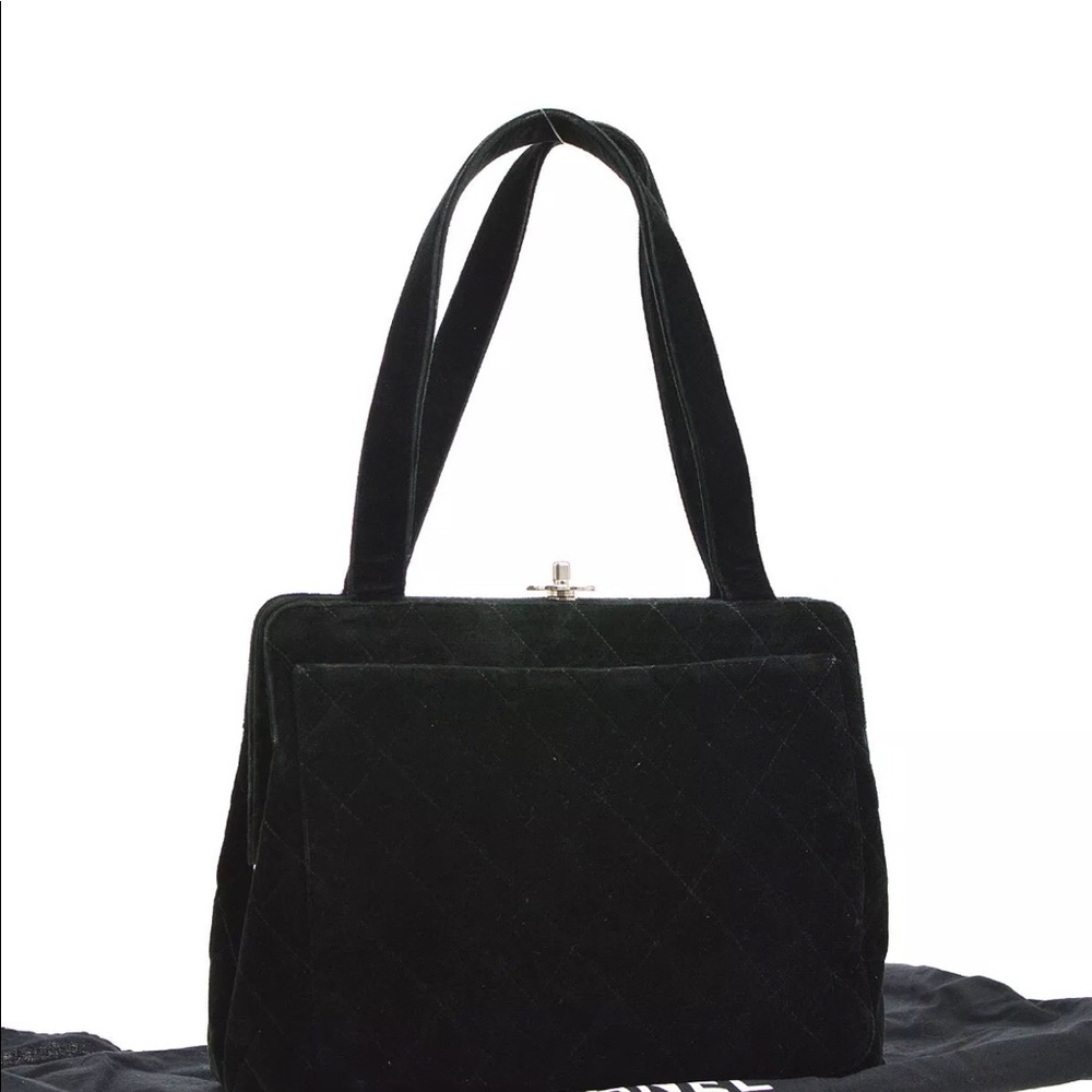 Chanel velvet bag